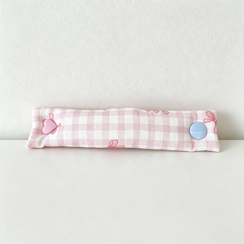 CouldNook Checked Pattern Cable Organizer Pouch - Tidy Everyday Accent