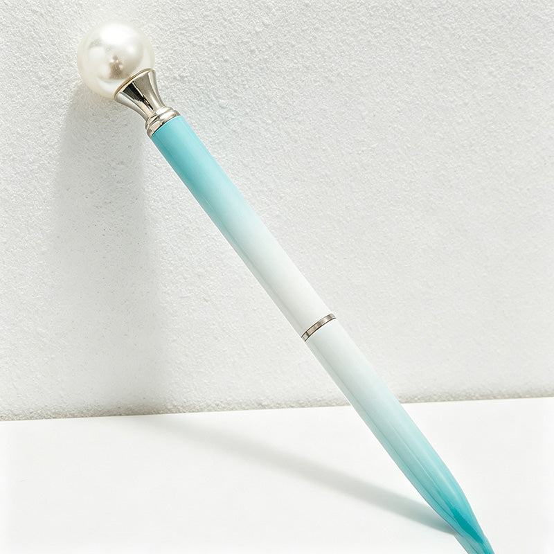 CouldNook Elegant Pearl Ballpoint Pen - Aesthetic Twist Metal Pen (1.0mm)