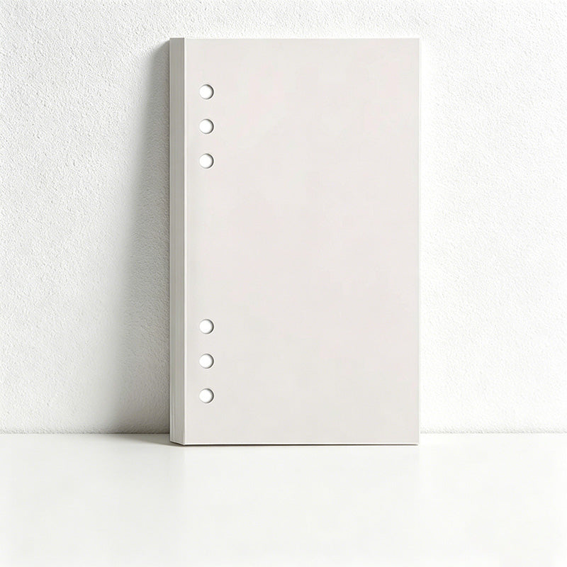 CouldNook Faux Leather Heart Lock Loose-Leaf Notebook