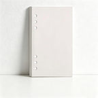 CouldNook Faux Leather Heart Lock Loose-Leaf Notebook