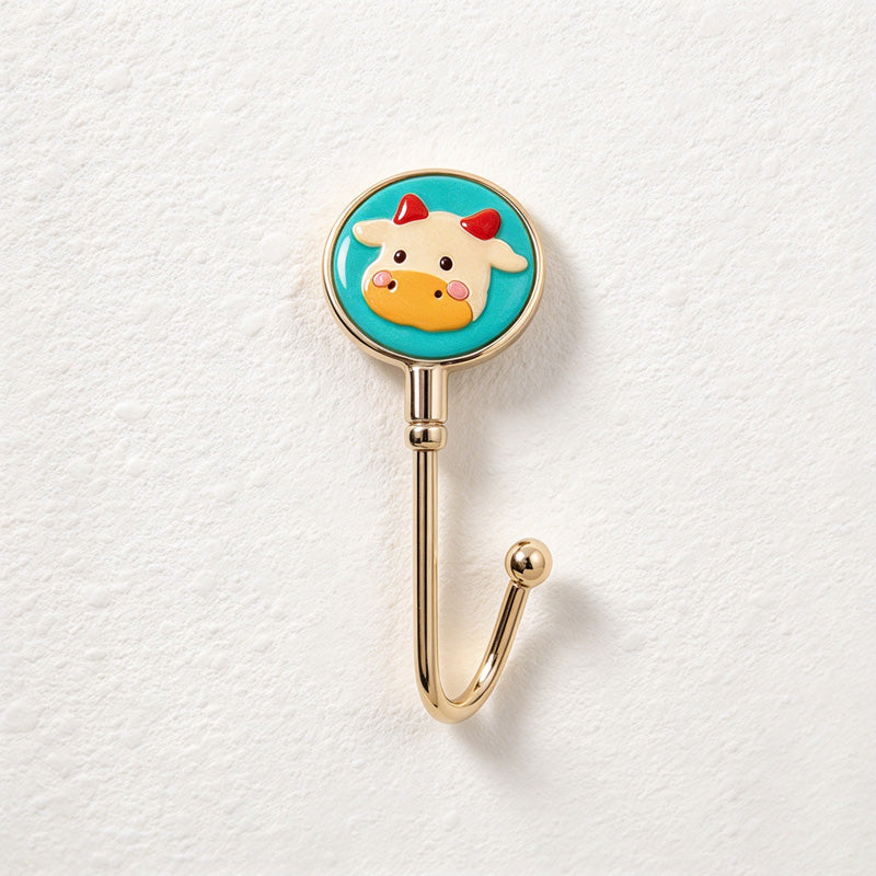 CouldNook Decorative Tabletop Bag Hook - Round Top and Curved Arm