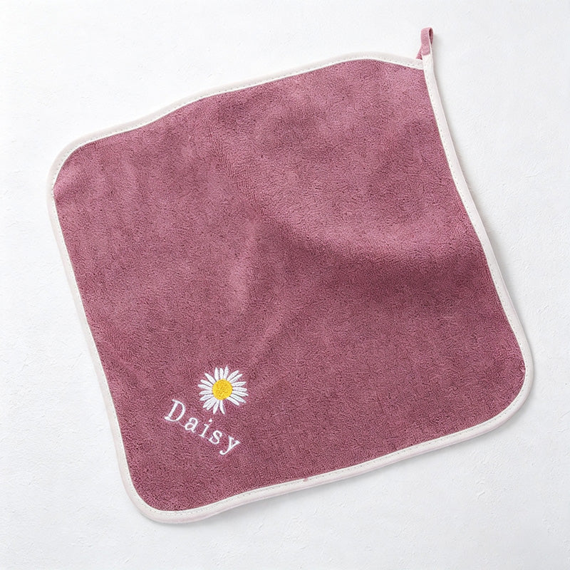 CouldNook Daisy Hand Towel - Soft Square Hanging Cloth