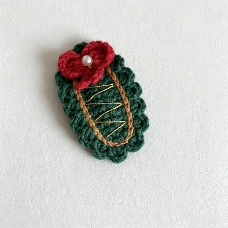 CouldNook Yarn Holiday Hair Clip - Assorted Seasonal Motifs