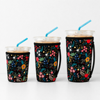 CouldNook Neoprene Cup Carrier - Patterned Body and Side Strap