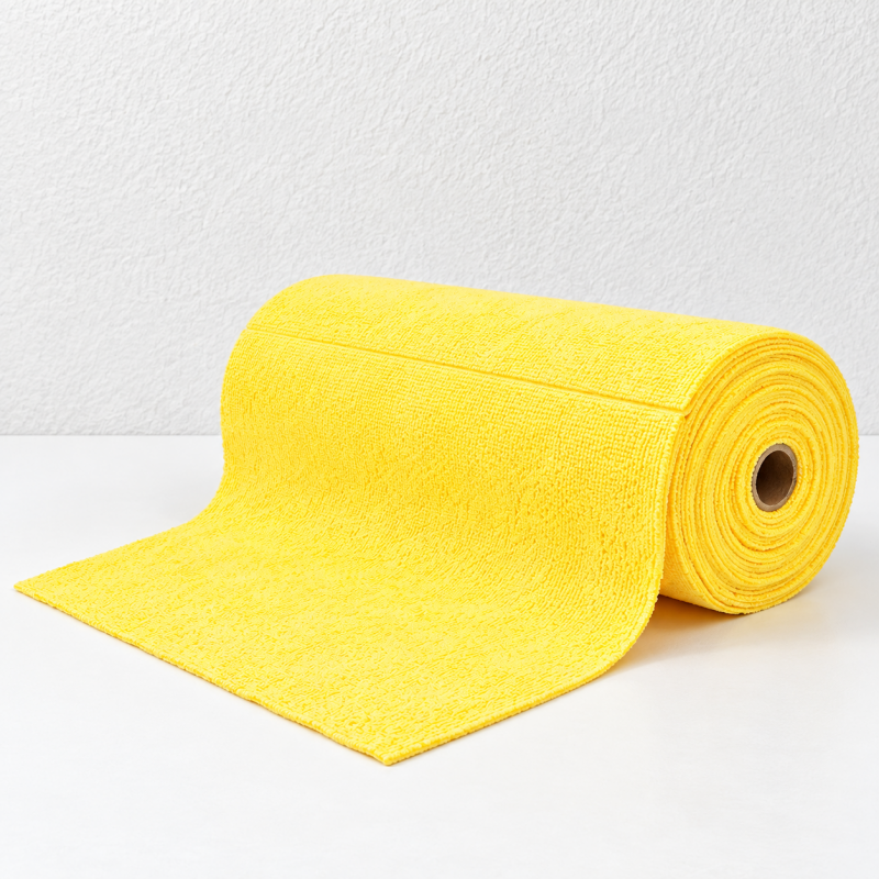 Tear-Off Microfiber Cleaning Cloths on a Roll