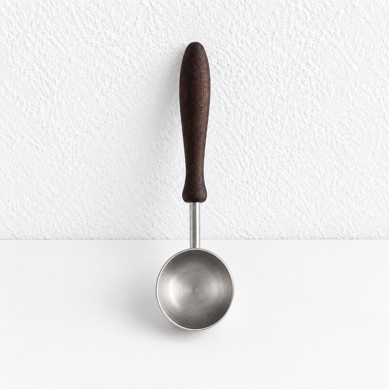 Measuring Scoop - Rounded Steel Bowl and Tapered Handle