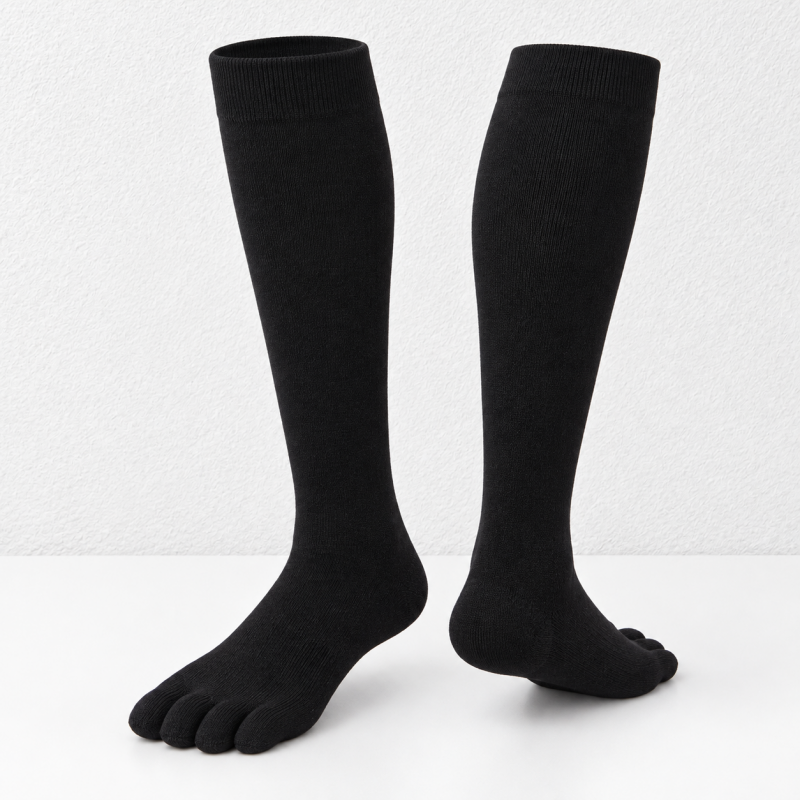 CouldNook Split-Toe Socks - Plain Calf Length