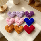 CouldNook Cotton Yarn Heart Ornament - Assorted Solid Colors
