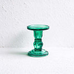 CouldNook Glass Pedestal Candle Holder - Tiered Stem And Separate Candle Options