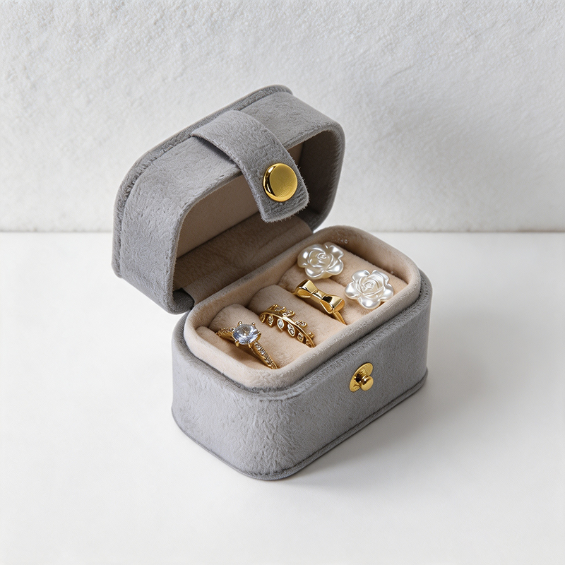 CouldNook Color Block Cube Jewelry Case - Easy Home Organizer