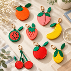 CouldNook Mini Coin Purse - Fruit Shapes and Clipped Zipper Pouches