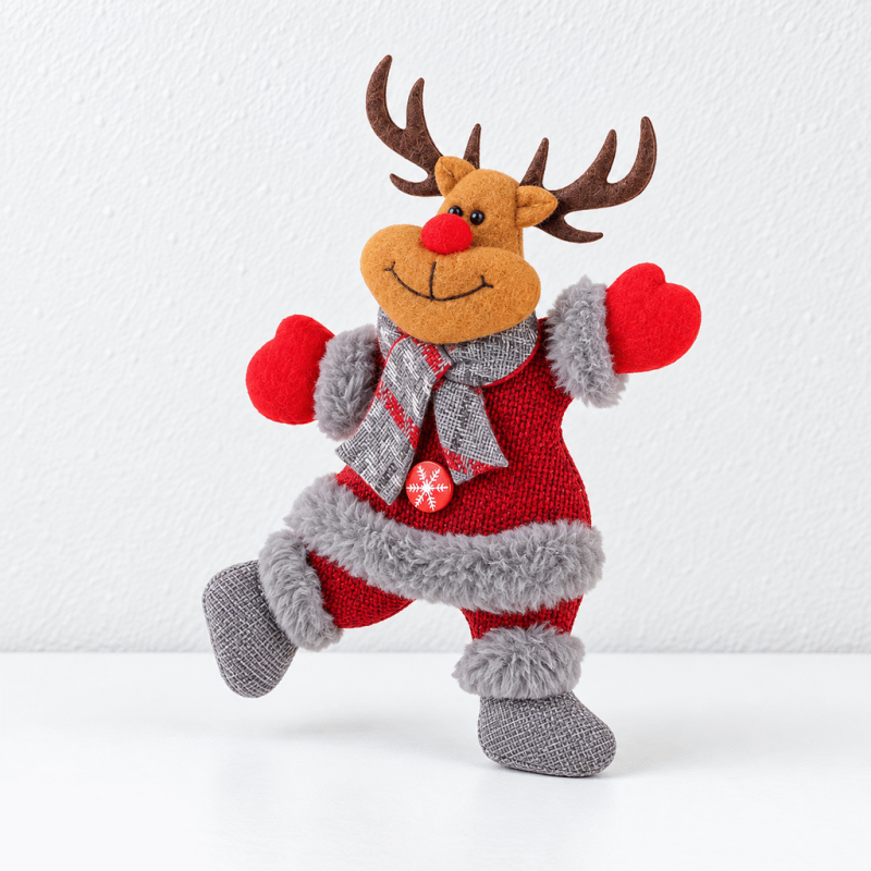 CouldNook Christmas Doll Curtain Tieback - Long Fabric Strap