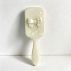 CloudNook Shell Bow Hair Brush - Acetate Decor Hair Comb