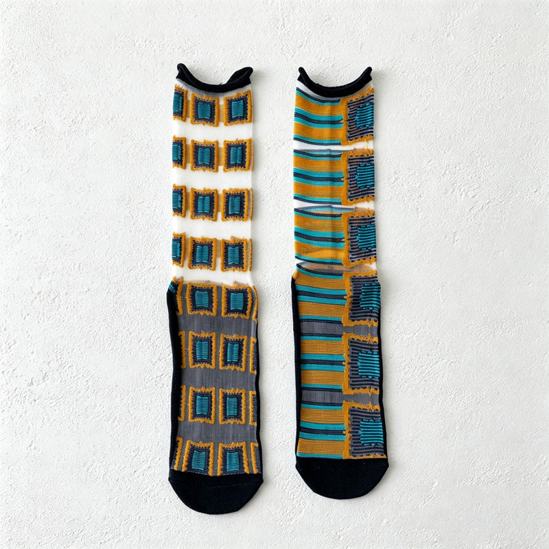 CouldNook Graphic Knee-High Socks-Knee High Length