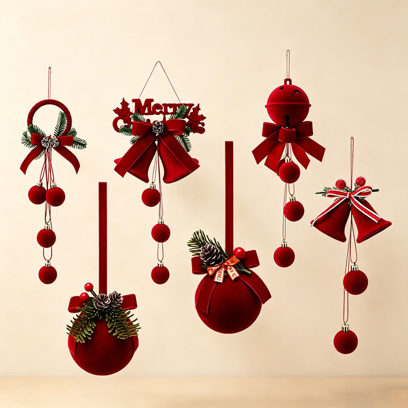 CouldNook Christmas Bell Hanging Swag - Dangling Bell Detail