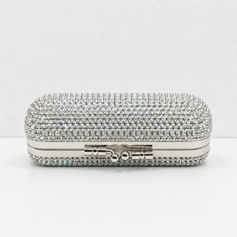 CouldNook Rhinestone Lipstick Case - Crystal Mirror Box