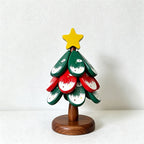 CouldNook Christmas Tree Trivet Set - Red and Green Layers