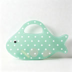 CloudNook Fish‑Shaped Tote‑Polka Dot PVC Hand Bag