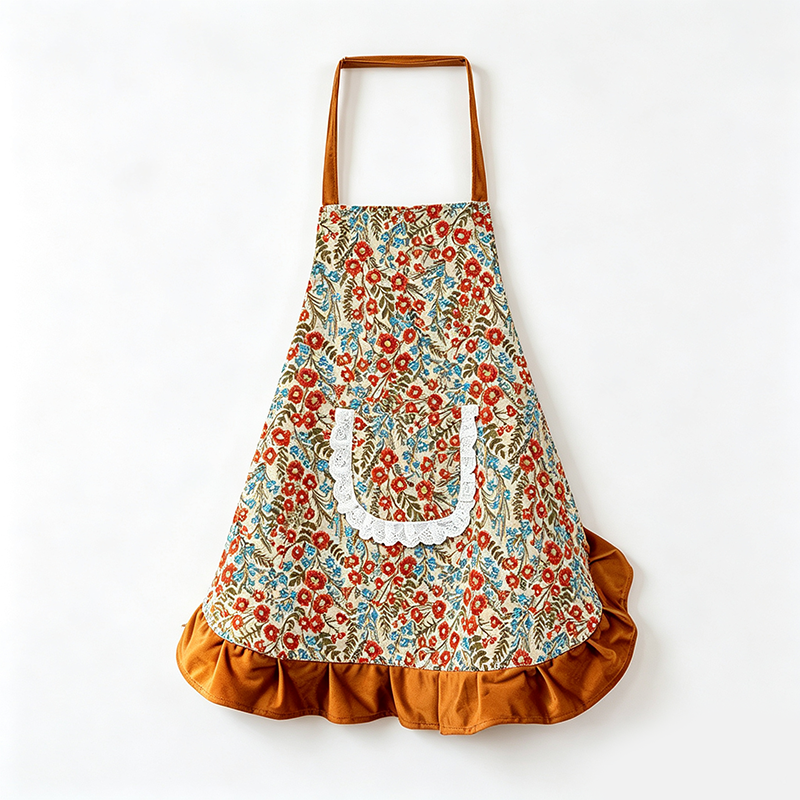 CouldNook Floral Pattern Apron - Kitchen Wear Accent