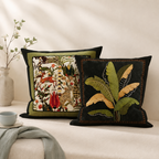 CouldNook Botanical Decorative Pillow Cover - Dark Framed Artwork