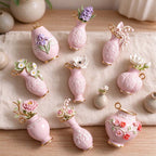 CouldNook Jewelry Pendant - Miniature Floral Vases and Decorative Charm Selections