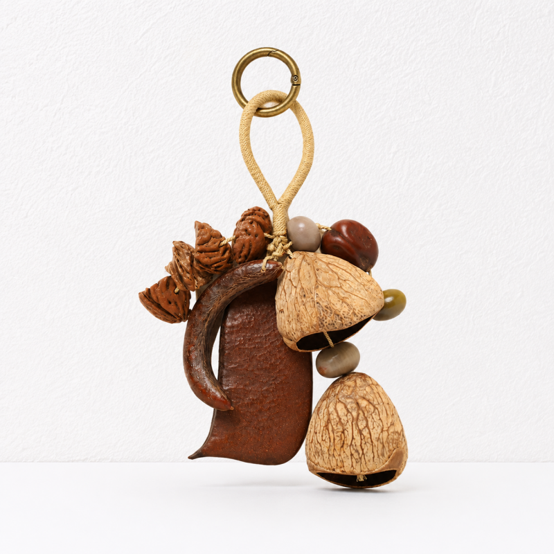 CouldNook Botanical Seed Bag Charm - Forest Nut Keychain