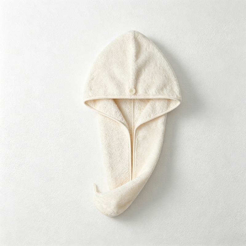 CouldNook Waffle Hair Towel Wrap - Hooded Drying Cap
