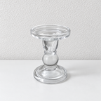CouldNook Decorative Glass Candle Holder - Sculpted Shapes