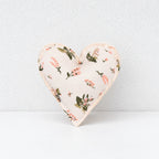 CouldNook Fabric Heart Decoration - Padded Shape And Patterned Textile Exterior