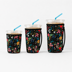 CouldNook Neoprene Cup Carrier - Patterned Body and Side Strap