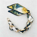 CouldNook Botanical Scarf Phone Wrist Strap - Upscale Anti‑Drop Lanyard