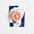 Flower Scented Candle Gift Cards with Raised Wax Blooms
