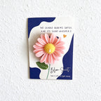 Flower Scented Candle Gift Cards with Raised Wax Blooms