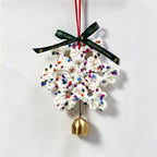 CouldNook Macrame Snowflake Hanging Ornament - Beaded Tassel Construction
