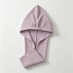 CouldNook Double Layer Satin Hair Towel Wrap - Hooded Drying Cap