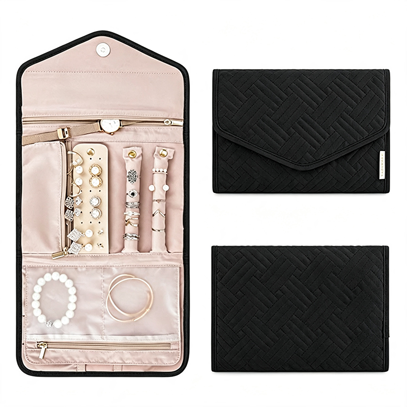 CouldNook Large Jewelry Roll Organizer Bag - Light Household Accent