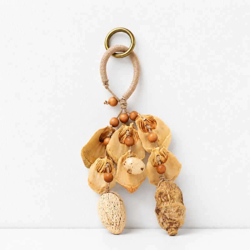 CouldNook Natural Seed Bag Charm - Boho Nut Pendant