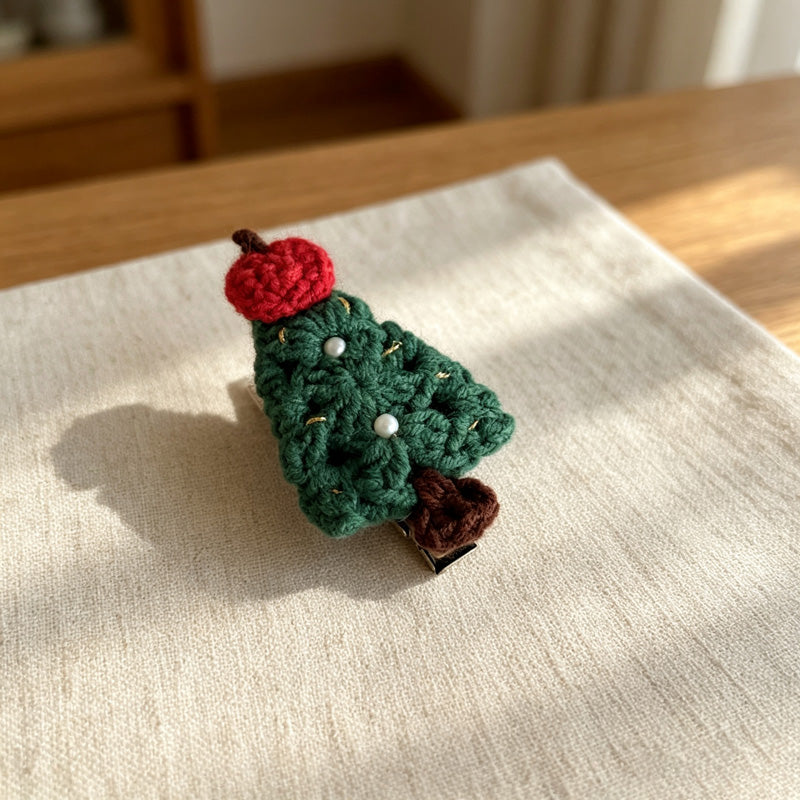 CouldNook Yarn Holiday Hair Clip - Assorted Seasonal Motifs