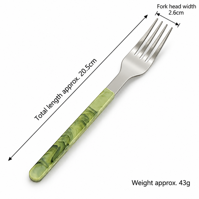 Swirl Handle Flatware - Slim Grips and Reflective Heads