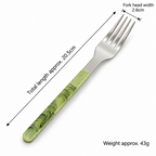 Swirl Handle Flatware - Slim Grips and Reflective Heads