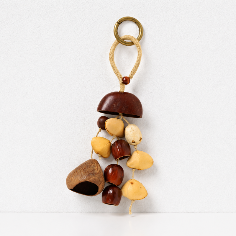 CouldNook Botanical Seed Bag Charm - Forest Nut Keychain
