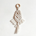 CloudNook Macrame Fish Wall Hanger‑Boho Cotton Tassel Decor