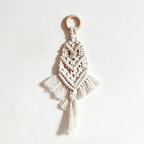 CloudNook Macrame Fish Wall Hanger‑Boho Cotton Tassel Decor
