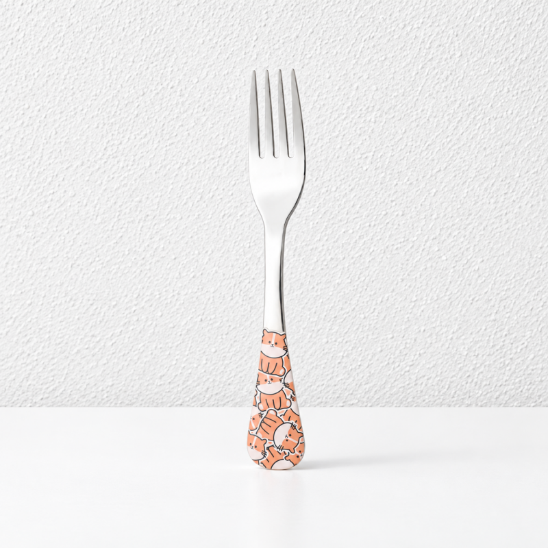 CouldNook Children Flatware - Colorful Cartoon Animal Handles Accent