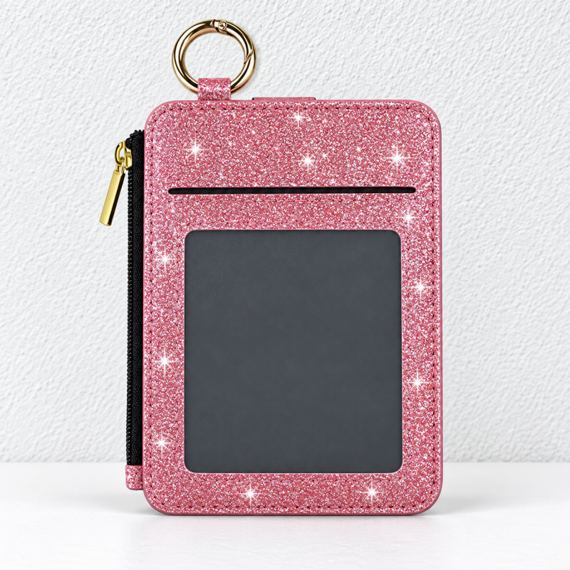Card Wallet - ID Window and Side Zipper Pocket
