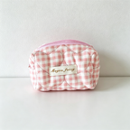CouldNook Quilted Shell Shaped  Cosmetic Bag - Vanity Storage Accent