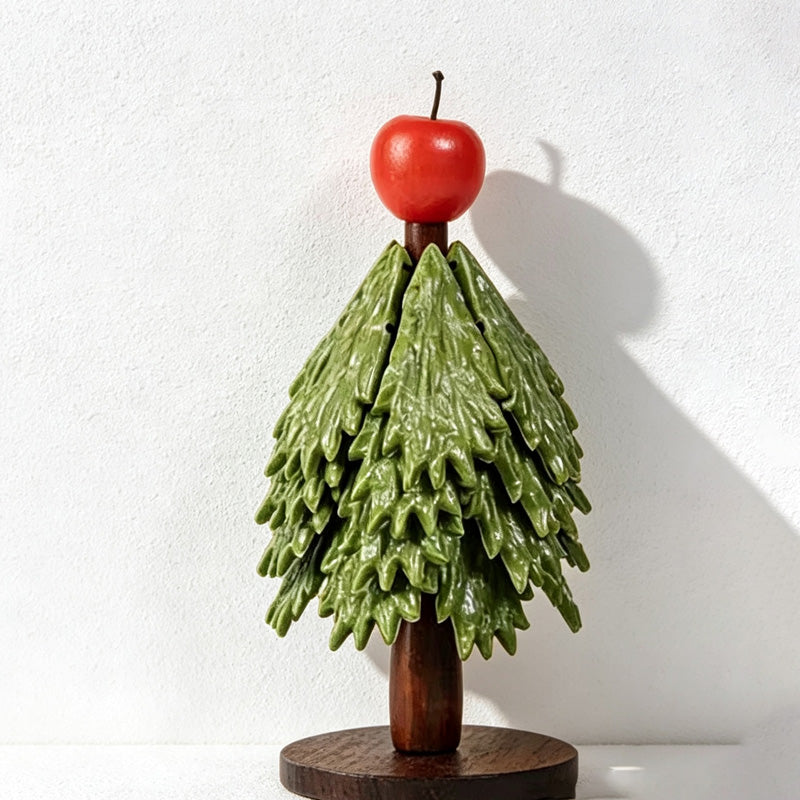 CouldNook Evergreen Tree Trivet Set - Layered Leaf Sections
