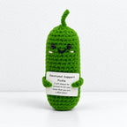 CouldNook Crocheted Character Doll - Textured Shapes And Little Message Cards