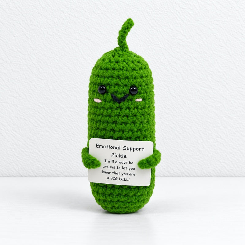 CouldNook Crocheted Character Doll - Textured Shapes And Little Message Cards