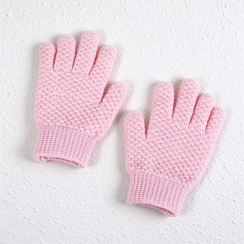 CouldNook Bath Glove - Looped Texture and Ribbed Wrist Cuff